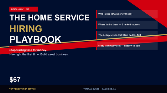 The Home Service Hiring Playbook